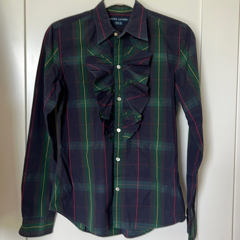 Ralph Lauren Button-Down with Ruffle